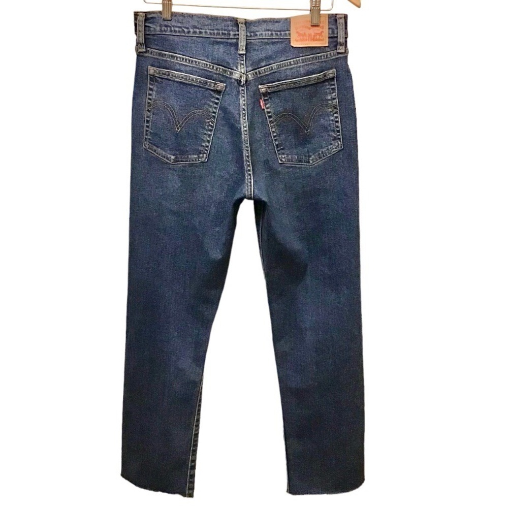 Levi’s 30 (10/11) Wedgie Straight Jeans Women’s High Rise Button Fly 34964-0133 - Picture 3 of 15